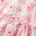 thumbnail image 6 of Penkiiy Toddler Kids Baby Girls Summer Floral Print Dress+Hat Two-piece Suit Princess Dress Tutu Dresses for Toddler Girls 4 Years Pink 2023 Summer Deal, 6 of 9