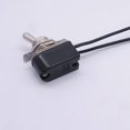 thumbnail image 5 of interruptores de palanca de enganche SPST, 2 posiciones de encendido/apagado, 6 A, 125 V CA, 10 A, 12 V CC, interruptor basculante de metal con cable de conexión de 5,2 pulgadas, para coche, camión, KNS-1 Kuyhfg Bienvenido a Kuyhfg, 5 of 5