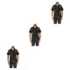 thumbnail image 4 of Minnieouse Camisa de playa hawaiana Casual abotonada suelta manga corta clásica hoja tropical ropa camiseta diaria vacaciones negro Type1 NO1, 4 of 6