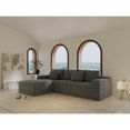 thumbnail image 3 of 104" Boneless Couch, Sectional Couches for Living Room, Gray Modern Sectional Sofa with L-Shape Chaise, Deep Seat Upholstered, No Assembly Required, 3 of 9