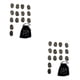 thumbnail image 1 of Methold Runas de brujas Símbolo gitano Juego de runas de brujas con bolsa de almacenamiento para meditación Tipo 1 2piezas, 1 of 1