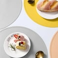 thumbnail image 5 of Gytml Half Round Silicone Placemat Reusable Non Slip Table Mats For Dining, Kitchen, Stain Resistant Heat-Resistant Placemat Portable Food Mat Grey-One Size, 5 of 5
