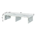 thumbnail image 5 of Convenience Concepts Designs2Go TV/Monitor Riser for TVs up to 46 inches, White Faux Marble, 5 of 5