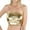 Gold, variant on Women's Shiny Metallic Strapless Crop Tube Top Rave Bandeau Bra Women's Solid Color Wrap Around Tube Top Shirt Performance Athletic Wear Red XXL