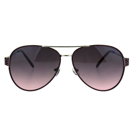 SA106 - Womens Diva Luxury Bling Fashion Pilot Sunglasses Purple Smoke ...