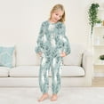 thumbnail image 5 of Fluffy Pajamas Set Fuzzy Winter Warm Pj Sets Pullover Tops and Long Pants White Rabbits Pattern X-Large, 5 of 8