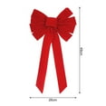 thumbnail image 7 of comerut Christmas Red Cloth Bowknot Large Reusable DIY Xmas Tree Gift Box Wreath Decoration Holiday Bowknot Party Supplies, 7 of 7