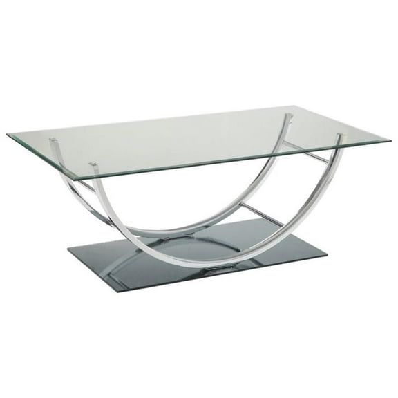 Danville U-shaped Coffee Table Chrome