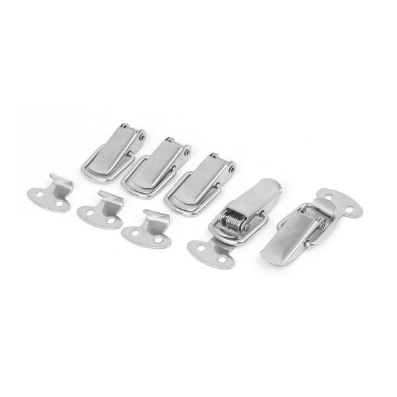 Toolbox Drawer Stainless Steel Spring Toggle Latch Box Hasp 35mmx20mmx8mm 5pcs