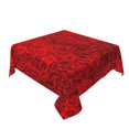 thumbnail image 2 of Wukai Red Rose Waterproof Tablecloth for Kitchen Dining, Fits Square Tables for 2-4 Seats -60"x60", 2 of 7