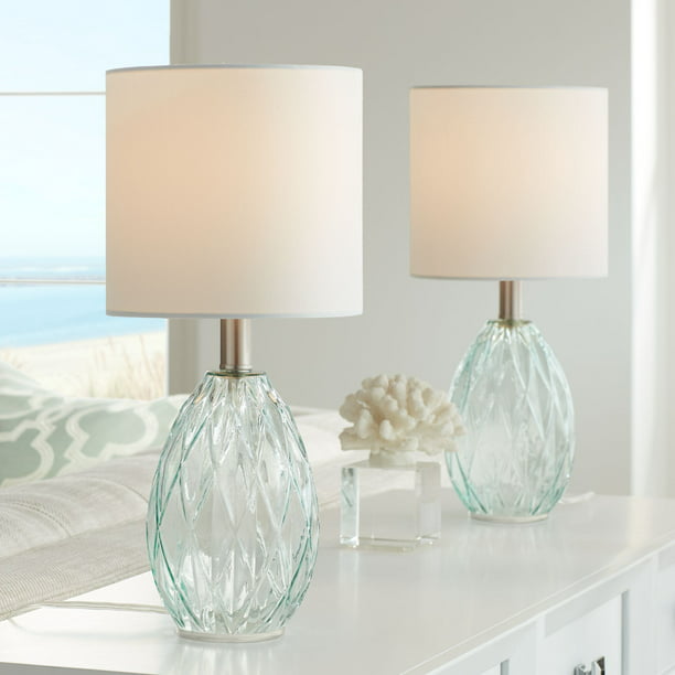 360 Lighting Modern Accent Table Lamps, Glass Lamp Shades For Bedside Lamps