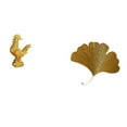 thumbnail image 1 of Escultura de pollo,Escultura de pollo,decoración del hogar,figura de gallo,Esculturas de pared de hojas,Esculturas de pared de hierro forjado con hojas de ginkgo,Escultura de pared con hojas, 1 of 8
