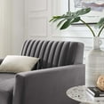 thumbnail image 6 of Modway Engage Channel Tufted Performance Velvet Armchair in Gray, 6 of 7