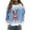 1113Light Blue, variant on Women's Fashion Casual Long Sleeve Christmas Printed Neck Sweatshirt Top