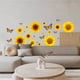 thumbnail image 1 of 1 unidad de pegatinas de pared de racimo de girasol, pegatinas de plantas, pegatina de pared de flores amarillas para decoración de Arte de la pared JAMW Sencillez, 1 of 5