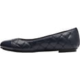 thumbnail image 3 of Women's Vionic Desiree Ballet Flat Navy Nappa Leather/Patent PU 7 W, 3 of 4