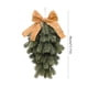 thumbnail image 3 of Herunwer Christmas Teardrop Swag Artificial Cedar Door Swags Real Touch Pine Needles Faux Greenery Teardrop Wreath for Mantle Fireplace Staircase Xmas Front Door, 3 of 6