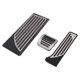 thumbnail image 1 of Ofertas Únicas 3 Pcs Almohadillas de Pedal Automático de Pie Cubiertas de Pedal de Acelerador para Alfa SUV-Stelvio 2015-2018 Acero Inoxidable Tono Plateado, 1 of 1