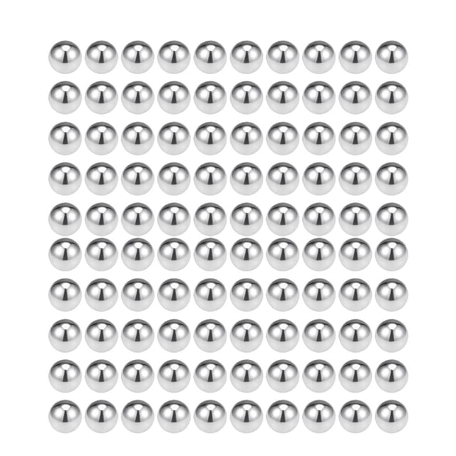 Uxcell Billes de Roulement Métriques en Acier Inoxydable 316L G100 de Précision, 6 mm
