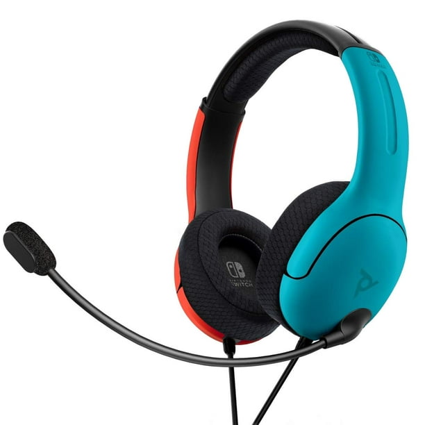 Restored PDP 500-162-NA-BLRD Nintendo Switch LVL40 Wired Stereo Headset ...