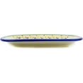 thumbnail image 3 of Polish Pottery 11¼-inch Platter (Spring Flowers Theme) Hand Painted in Boleslawiec, Poland + Certificate of Authenticity, 3 of 6