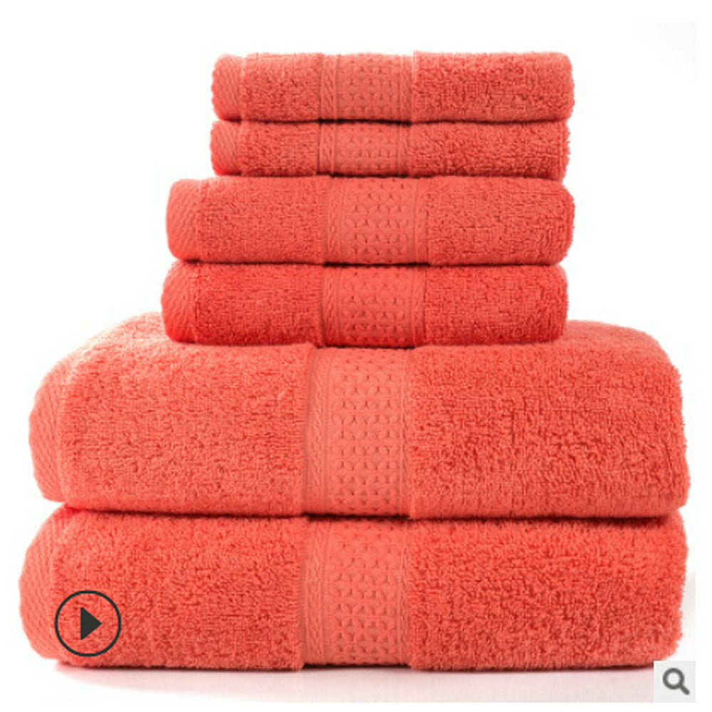 Puloru Thick Bath Towel Set Bathroom Cotton Soft Absorbent Towels Adult