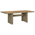 thumbnail image 1 of vidaXL Garden Dining Table Brown 200x100x74 cm Poly Rattan, 1 of 4