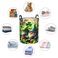 thumbnail image 4 of Balery St. Patrick's Day USA Flag Cesta de ropa redonda con asas, impermeable, independiente, para ropa, juguetes, dormitorio y familia-Medium, 4 of 6