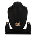 thumbnail image 3 of Efulgenz Mangalsutra Indian Jewelry Boho Antique Kundan Crystal Beaded Pendant Necklace Stud Earring Set, 3 of 3