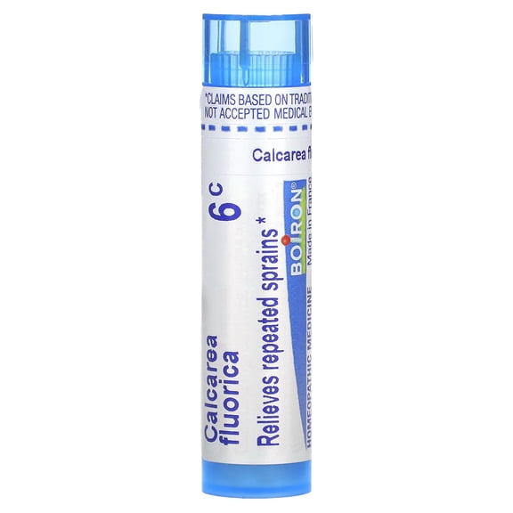 Boiron Calcarea Fluorica 6C, Homeopathic Medicine for Repeated Sprains, 80 Pellets