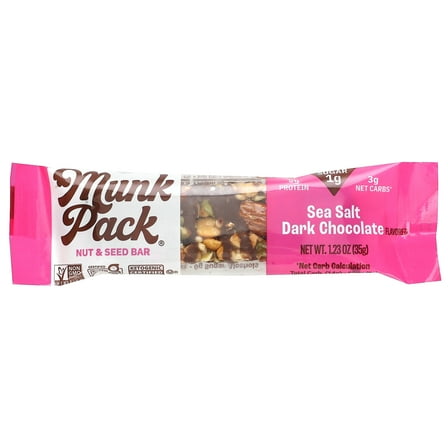 Munk Pack Nut & Seed Bar, Sea Salt Dark Chocolate, 1.23 oz (35 g)
