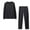 Black, variant on Admvng Sporty Two-piece For Women Women 2 Piece Outfits Sweatsuit Oversized Sweatshirt Jogger Sweatpants Tracksuit Lounge Set Clothes S-2XL