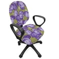 thumbnail image 1 of Floral Office Chair Slipcover, Random Cluttered Layout of Blossoming Buds in Muted Tones Blooming Garden Art, Protective Stretch Decorative Fabric Cover, Standard Size, Multicolor, by Ambesonne, 1 of 5