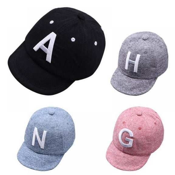 Kids Adjustable Ball Hat Baby Boy Girl Spring Baseball Cap Breathable Letter Embroidery Visors Hats