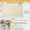 thumbnail image 5 of Angooni Upgraded 19" x 35" Backflow Cover (5℉) - Industrial 600D Outdoor Winter, Freeze-Proof Backflow Preventer Cover, Beige, 5 of 6