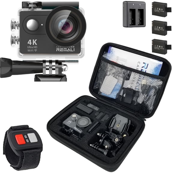 Cámara de Acción REMALI CaptureCam 4K60FPS Kit Impermeable