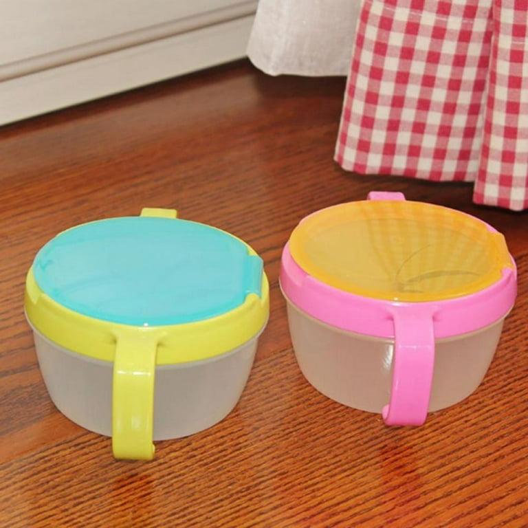 Baby Snack Catcher Cup,Double Handle Feeding Bowl No Spill,BPA Free,Easy to  Grasp,Toddler Kids Snack Container for Camping,Road,Car,Travel,Outdoor