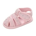 thumbnail image 2 of piuwrlz Toddler Girls Ballets Flat Dress Shoes Comfortable Printed Sandals Prewalker Comfortable Soft Antiskid Soft Sole Babys Shoe Pink Size 6-9Months, 2 of 7