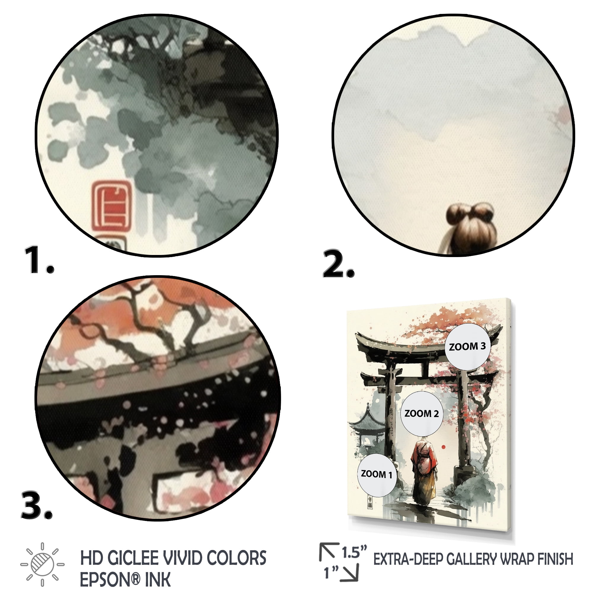 Designart Asian Female III Canvas Wall Art