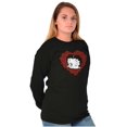 thumbnail image 4 of Betty Boop Heart Wink Blowing Kisses Women's Long Sleeve T Shirt Brisco Brands M, 4 of 6