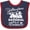 Navy and Red, variant on Inktastic Wyoming Yellowstone National Park Boys or Girls Baby Bib