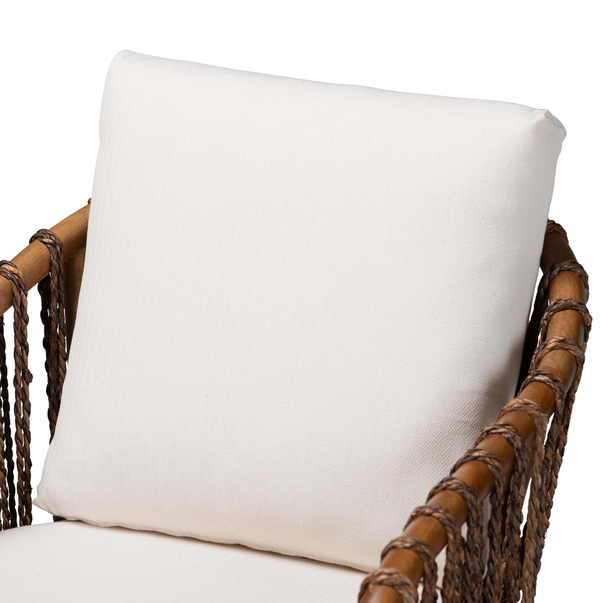bali & pari Varen Boho Dining Chair, 18.5" H Seat Height, Walnut Brown