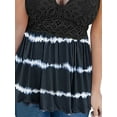 thumbnail image 4 of DYMADE Women Lace Panel Printed V-neck Adjustable Strap Vest, 4 of 4