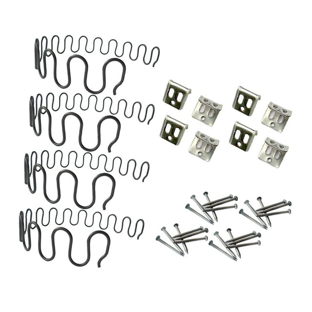 Lipstore Ensemble de Réparation de Ressort de Canapé 4 Pcs Fournitures de Bricolage pour la Réparation à la Maison Siège de Causeuse Longueur 40 cm