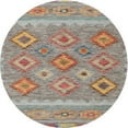 thumbnail image 1 of Ahgly Company Machine Washable Indoor Round Contemporary Sage Green Area Rugs, 3' Round, 1 of 7