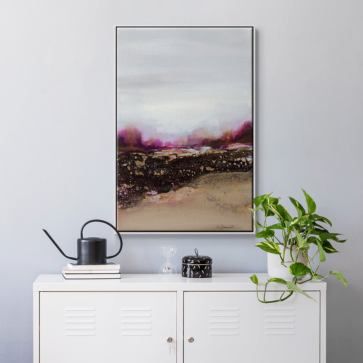 Reflections of My Mind Framed Premium Gallery Wrapped Canvas - Ready to Hang - 17 x 25 - White Floating Frame