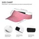 thumbnail image 3 of Fotbe Sparkly Pink Glitter Visera Deportiva con Diseño, Gorra Abierta Ajustable de Algodón para Mujer y Hombre, 3 of 7