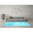 thumbnail image 3 of Ahgly Company Indoor Square Persian Light Blue Traditional Area Rugs, 3' Square, 3 of 4