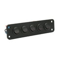 thumbnail image 2 of Car Switch Panel, Rocker Switch Panel Red Lighting 5 Gang With 4pcs Screw For Boat, 2 of 8