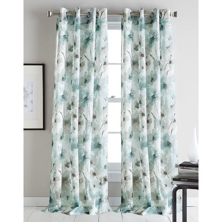 dkny botanical floral curtains